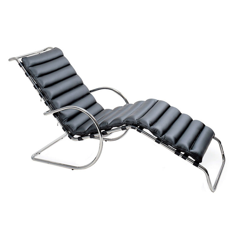 Poltrona Cantilever con apoyabrazos Cuero